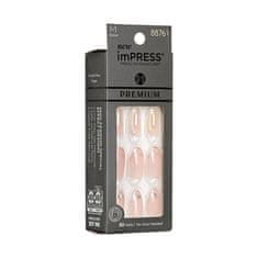 KISS Samolepící nehty imPRESS Premium - All My Love 30 ks