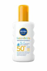 Nivea Dětský sprej na opalování SPF 50+ Sun Kids (Sensitive Protect & Care Sun Spray) 200 ml