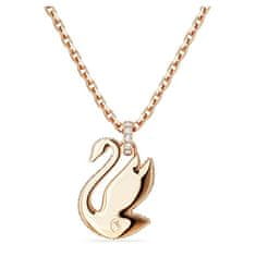 Swarovski Něžný pozlacený náhrdelník s Labutí Iconic Swan 5647552