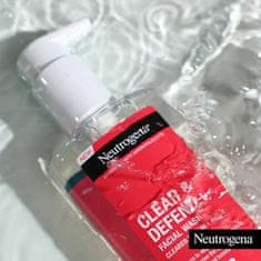 Neutrogena Čisticí gel proti pupínkům Clear & Defend+ (Facial Wash) 200 ml