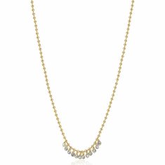 Brosway Trendy pozlacený náhrdelník s krystaly Symphonia BYM150