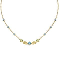 Morellato Elegantní pozlacený náhrdelník s kubickými zirkony Colori SAVY05