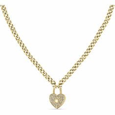 Morellato Romantický pozlacený náhrdelník s krystaly Abbraccio SABG25