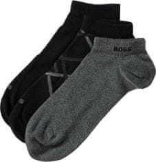 Hugo Boss 3 PACK - pánské ponožky BOSS 50495977-001 (Velikost 39-42)