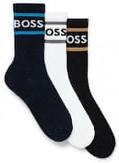 Hugo Boss 3 PACK - pánské ponožky BOSS 50469371-967 (Velikost 39-42)