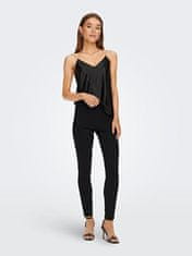 ONLY Dámské legíny ONLAURA Skinny Fit 15275769 Black/Silver (Velikost XS)