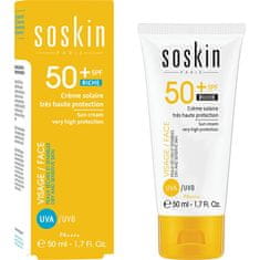 Ochranný krém pro suchou a citlivou pleť SPF 50+ (Sun Care) 50 ml