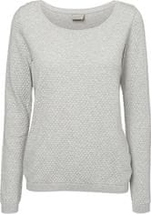 Vero Moda Dámský svetr VMCARE Regular Fit 10136644 Light Grey Melange (Velikost S)