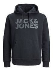 Jack&Jones Pánská mikina JJECORP Regular Fit 12152840 Black/Large Prin (Velikost M)