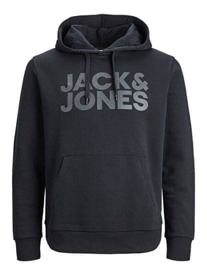 Jack&Jones Pánská mikina JJECORP Regular Fit 12152840 Black/Large Prin