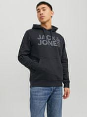 Jack&Jones Pánská mikina JJECORP Regular Fit 12152840 Black/Large Prin (Velikost M)