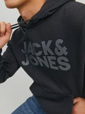 Jack&Jones Pánská mikina JJECORP Regular Fit 12152840 Black/Large Prin (Velikost M)