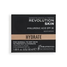 Revolution Skincare Hydratační krém na obličej SPF 30 Hyaluronic Acid Moisturiser 50 ml