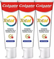 Colgate Bělicí zubní pasta Total Whitening Trio 3 x 75 ml