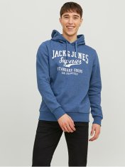Jack&Jones Pánská mikina JJELOGO Regular Fit 12238250 Ensign Blue (Velikost L)