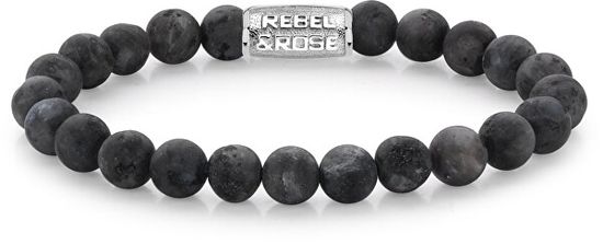 Rebel & Rose Korálkový náramek Matt Grey Seduction RR-80025-S