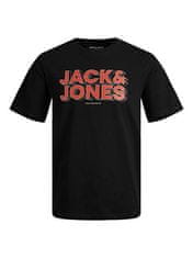 Jack&Jones Pánské triko JCOSPACE Standard Fit 12243940 black (Velikost S)