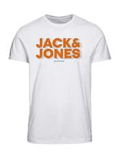 Jack&Jones Pánské triko JCOSPACE Standard Fit 12243940 white (Velikost S)