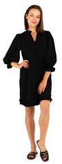 Y.A.S Dámské šaty YASPICKA Regular Fit 26030372 Black (Velikost XL)