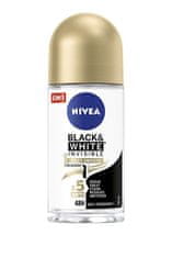 Nivea Kuličkový antiperspirant bez alkoholu Invisible Black & White Silky Smooth 50 ml