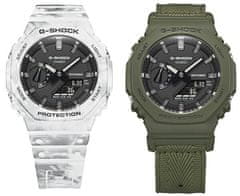 Casio G-Shock Original Carbon Core Guard Snow Camo SET GAE-2100GC-7AER (619)