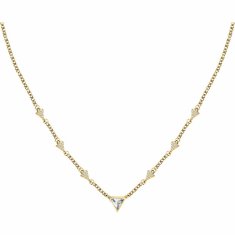 Morellato Slušivý pozlacený náhrdelník s krystaly Trilliant SAWY01