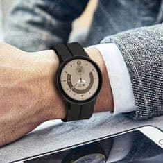 4wrist Silikonový řemínek s černou sponou pro Samsung Galaxy Watch 6/5/4 - Black