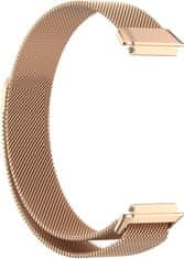 4wrist Milánský tah s magnetickým zapínáním pro Huawei Watch Band 7 - Rose Gold