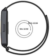 4wrist Milánský tah s magnetickým zapínáním pro Huawei Watch Band 8 - Black