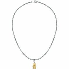 Morellato Ocelový bicolor náhrdelník s medvídkem Drops SCZ1326