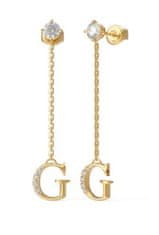 Guess Stylové pozlacené náušnice Crystal Harmony JUBE02223JWYGT