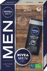 Nivea Dárková sada tělové péče Deep Active