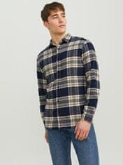 Jack&Jones Pánská košile JJPLAIN Slim Fit 12237039 Navy Blazer (Velikost L)