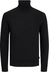 Jack&Jones Pánský svetr JJEEMIL Regular Fit 12157417 Black (Velikost L)