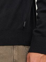 Jack&Jones Pánský svetr JJEEMIL Regular Fit 12157417 Black (Velikost L)