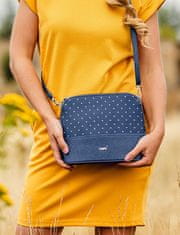 Vuch Dámská crossbody kabelka Cara Dotty Blue