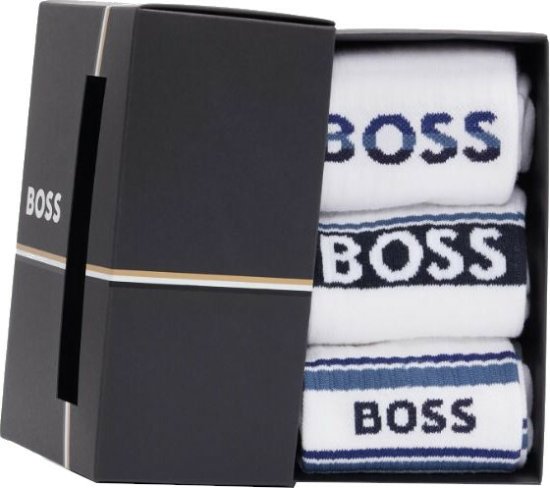 Hugo Boss 3 PACK - pánské ponožky BOSS 50502027-100