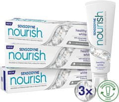 Zubní pasta Nourish Healthy White Trio 3 x 75 ml