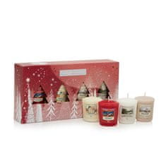 Yankee Candle Vánoční dárková sada votivních svíček 4 ks