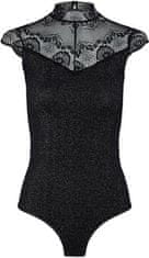 Pieces Dámské body PCNAYA 17143703 Black GLITTER (Velikost S/M)