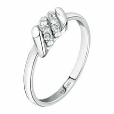 Morellato Ocelový prsten s krystaly Torchon SAWZ14 (Obvod 54 mm)