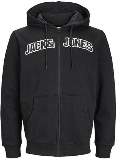 Jack&Jones Pánská mikina JJROUX Regular Fit 12241567 Black