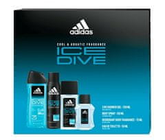 Adidas Ice Dive - EDT 50 ml + sprchový gel 250 ml + deodorant ve spreji 150 ml + deodorant s rozprašovačem