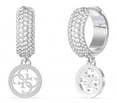 Guess Stylové kruhy Crazy Earrings JUBE03301JWRHT/U