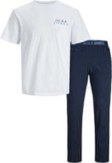 Jack&Jones Pánské pyžamo JACALEX Standard Fit 12252292 White (Velikost XXL)