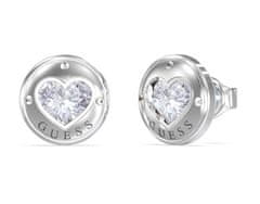 Guess Romantické ocelové náušnice Rolling Hearts JUBE03349JWRHT