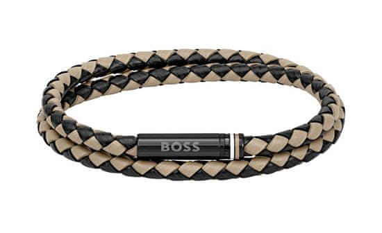 Hugo Boss Moderní kožený dvojitý náramek 1580495