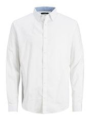 Jack&Jones Pánská košile JPRBLABELFAST Comfort Fit 12239027 White (Velikost L)