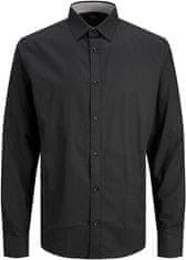 Jack&Jones Pánská košile JPRBLABELFAST Comfort Fit 12239027 Black (Velikost S)