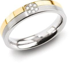Boccia Titanium Úžasný prsten z titanu s diamanty 0129-06 (Obvod 61 mm)